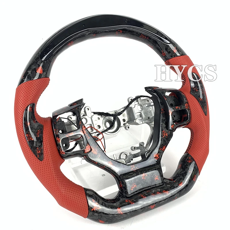JDM Racing Real Forged Carbon Fiber Steering Wheel for Lexus ES350 Is460 Rx300 Rx350 Gs350 Gx460 Gx470 Without airbags