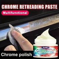 50g Chrome Renovator Paste: Multi-Purpose Metal Polish – Wheels/Bumpers/Doors/Tires, Fast-Drying, No Residue, Long-Lasting