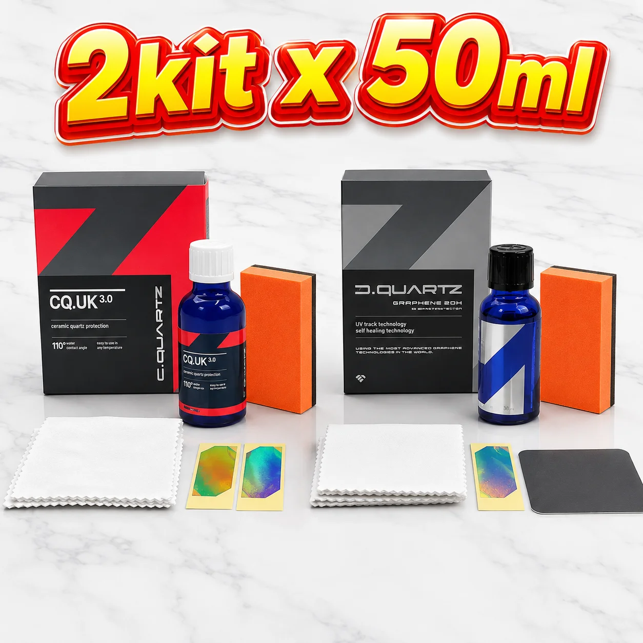 Car Ceramic Coating CAR CQUARTZ UK 3.0 Based Nanotechnology Bonds To Paint Glass Metal and Plastic Paint Care CQ UK 3.0