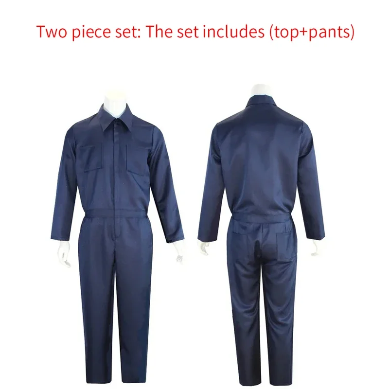 Costume de Cosplay Michael Myers pour Homme Adulte, Accessoires de Masque, Combinaison d'Halloween, Tenues d'Horreur, Tueur Sanglant, Costume de ixde Carnaval