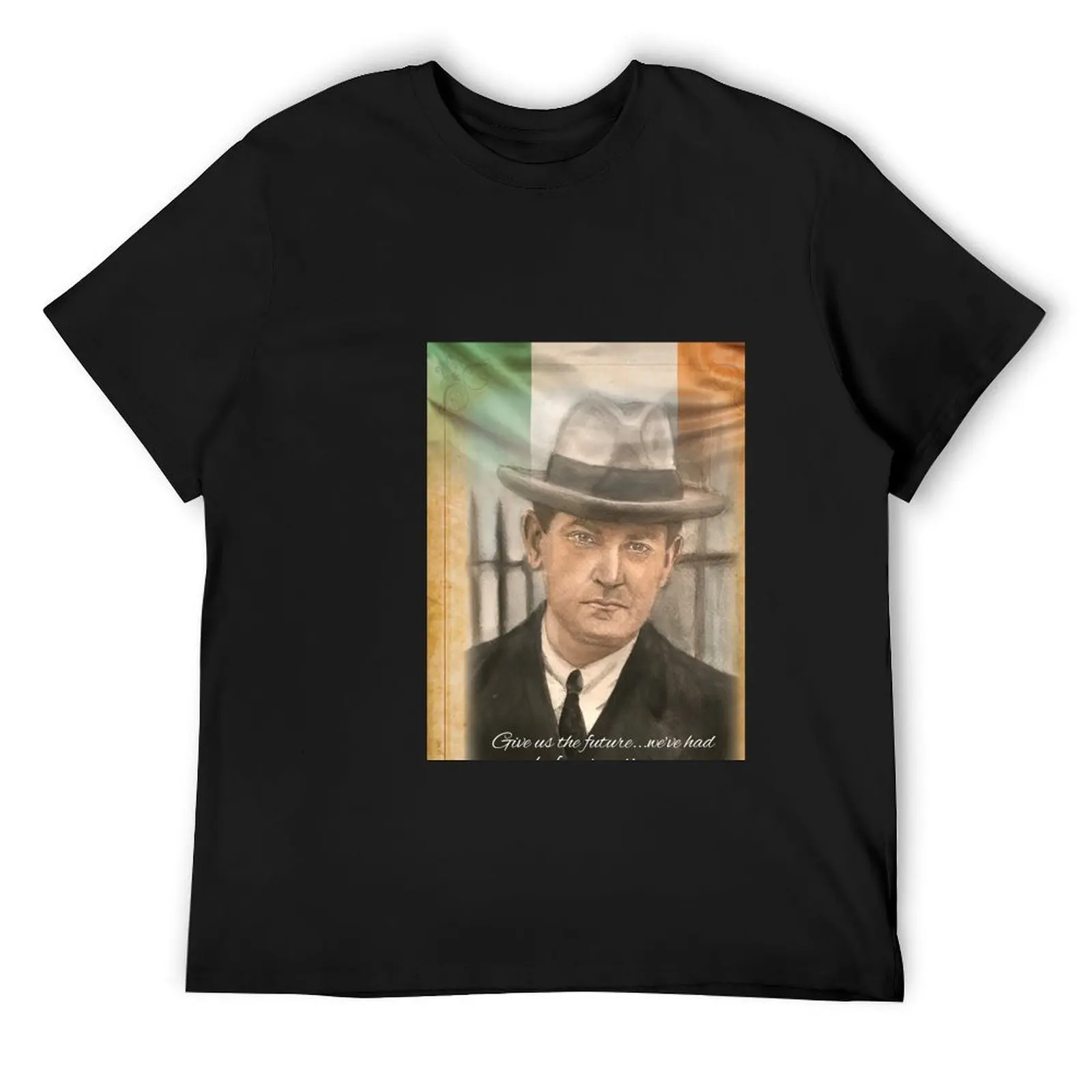 Michael Collins Portrait Wall Art T-Shirt customs design your own boys animal print Men's t-shirt