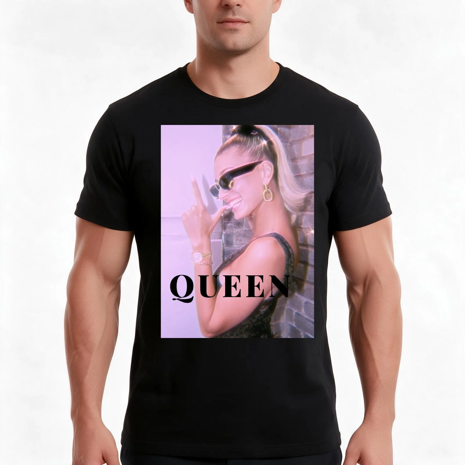 Hailey Bieber T-Shirt Summer Casual Cotton Tee Oversized Streetwear Tops Vintage Graphic Print Loose Fit Short Sleeve
