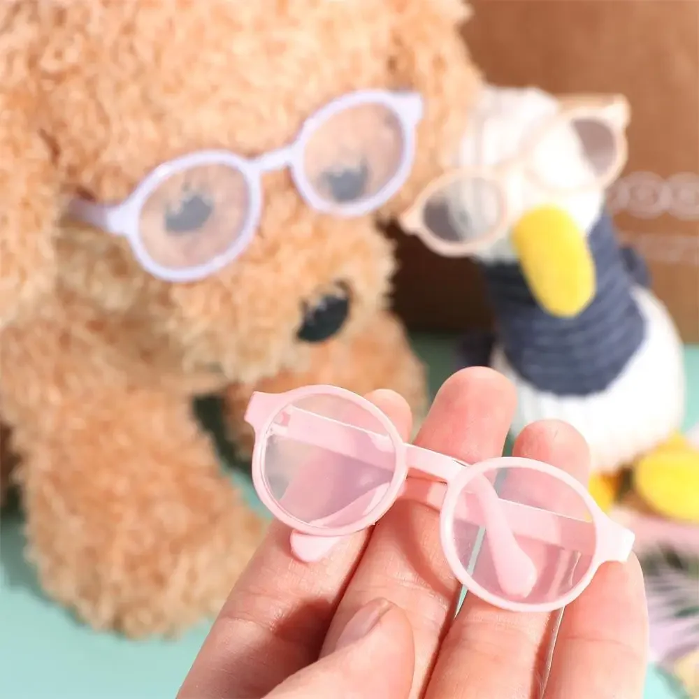 4.5/6.5/9CM Mini Doll Glasses for 1/3 1/6 1/8 60cm BJD Blyth Doll Plush Toy Sunglasses DIY Accessories Dress Up Toys Gift