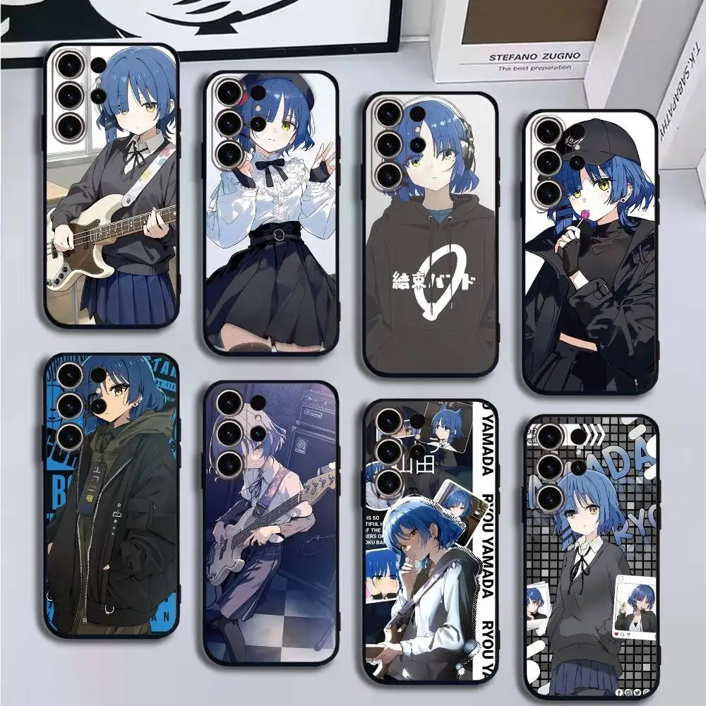 

Bocchi Rock Ryo Yamada Phone Case For SamsungS25,24,21,22,23,30,Ultra,20,Plus,Fe,Lite,Note,10,9,5G Black Cover
