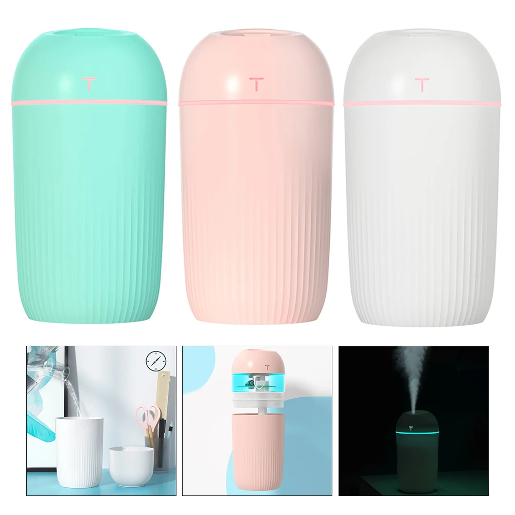 USB Mini Humidifier 420ML Silent Operation with Mood Lighting Perfect for Creating a Relaxing Environment at Home or Work