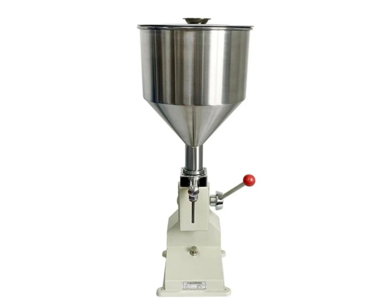 A03 manual paste filling machine 1-100ml quantitative liquid wine, honey sauce, edible oil, small packaging equipment.