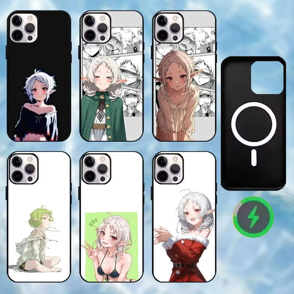 

Anime M-Mushoku T-Tensei Phone Case For iPhone17,16,15,14,13,12,11 Max Black Wireless Charging Protecitve Cover