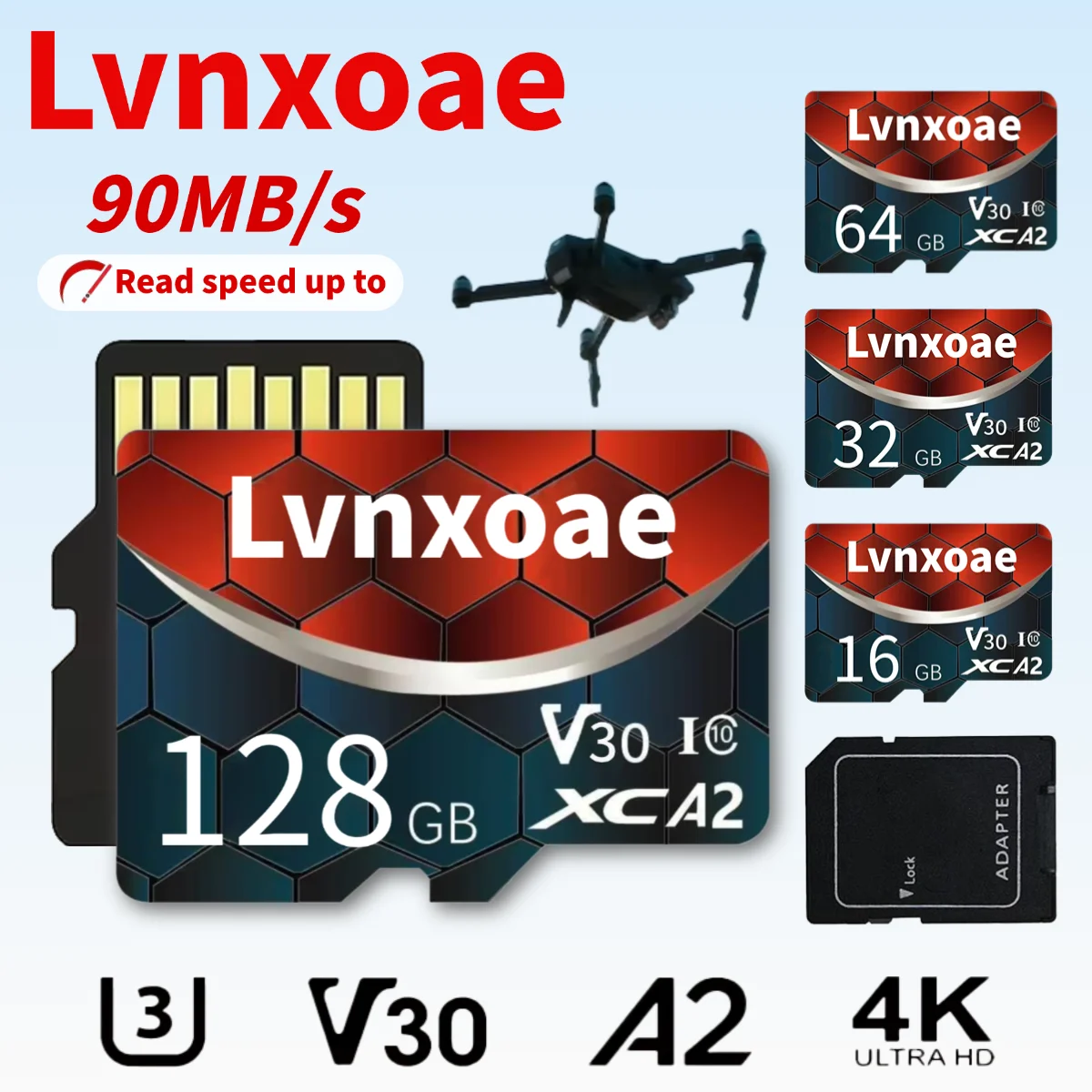 بطاقة الذاكرة 128 جيجابايت عالية السرعة بطاقة SD 64 جيجابايت 32 جيجابايت C10 U3 A2 بطاقة ذاكرة فلاش 16 جيجابايت 8 جيجابايت مايكرو Tarjeta SD للهاتف نينتندو سويتش #1