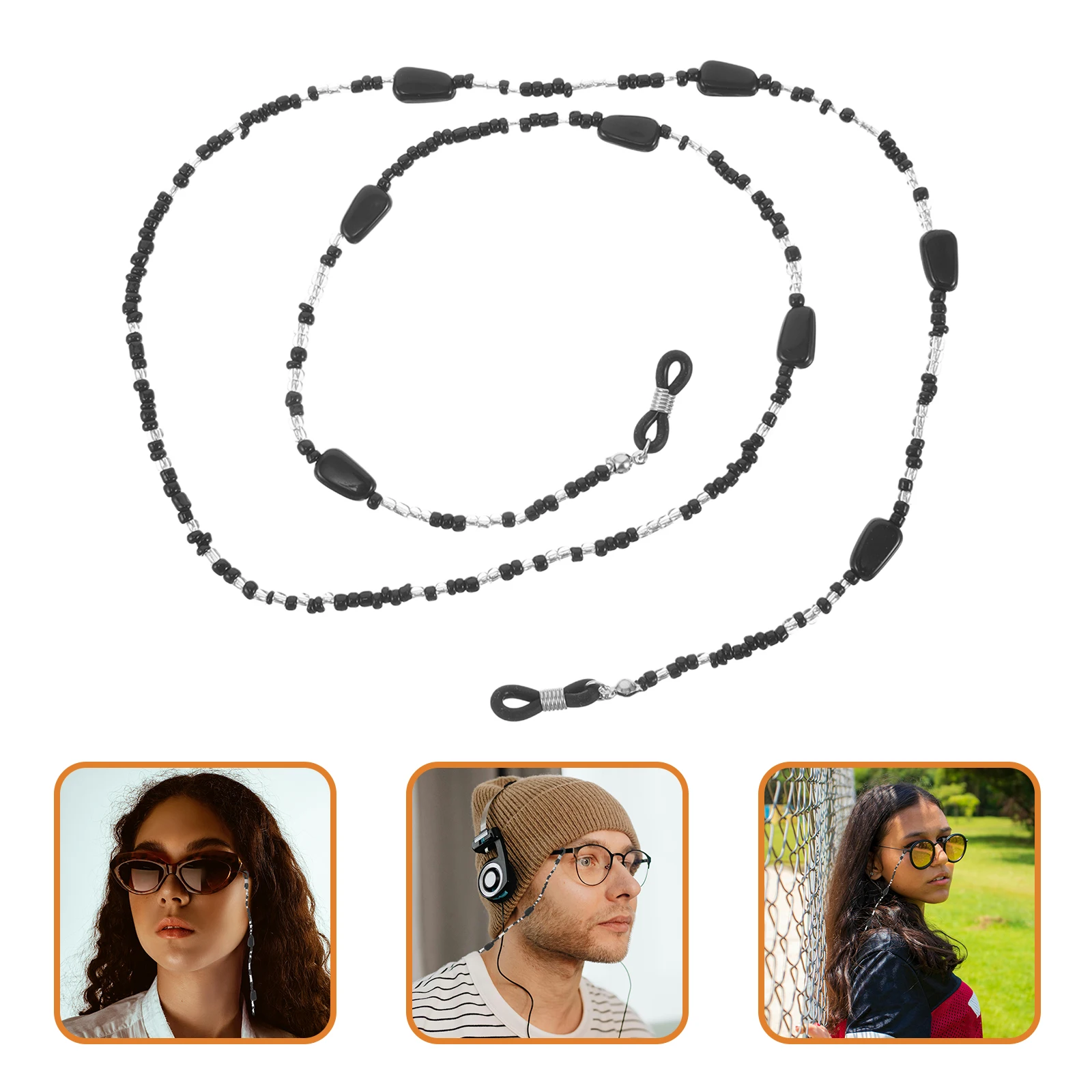

Handmade Bead Glasses Chain Bohemian Style Eyeglass Hanging Strap Around Neck Eyewear Lanyard Acrylic