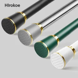 Hole-Free Curtain Rod Roman Rack Balcony Bedroom Simple Steel Clothes Drying Rod Bathroom Support Telescopic Shower Curtain Rod