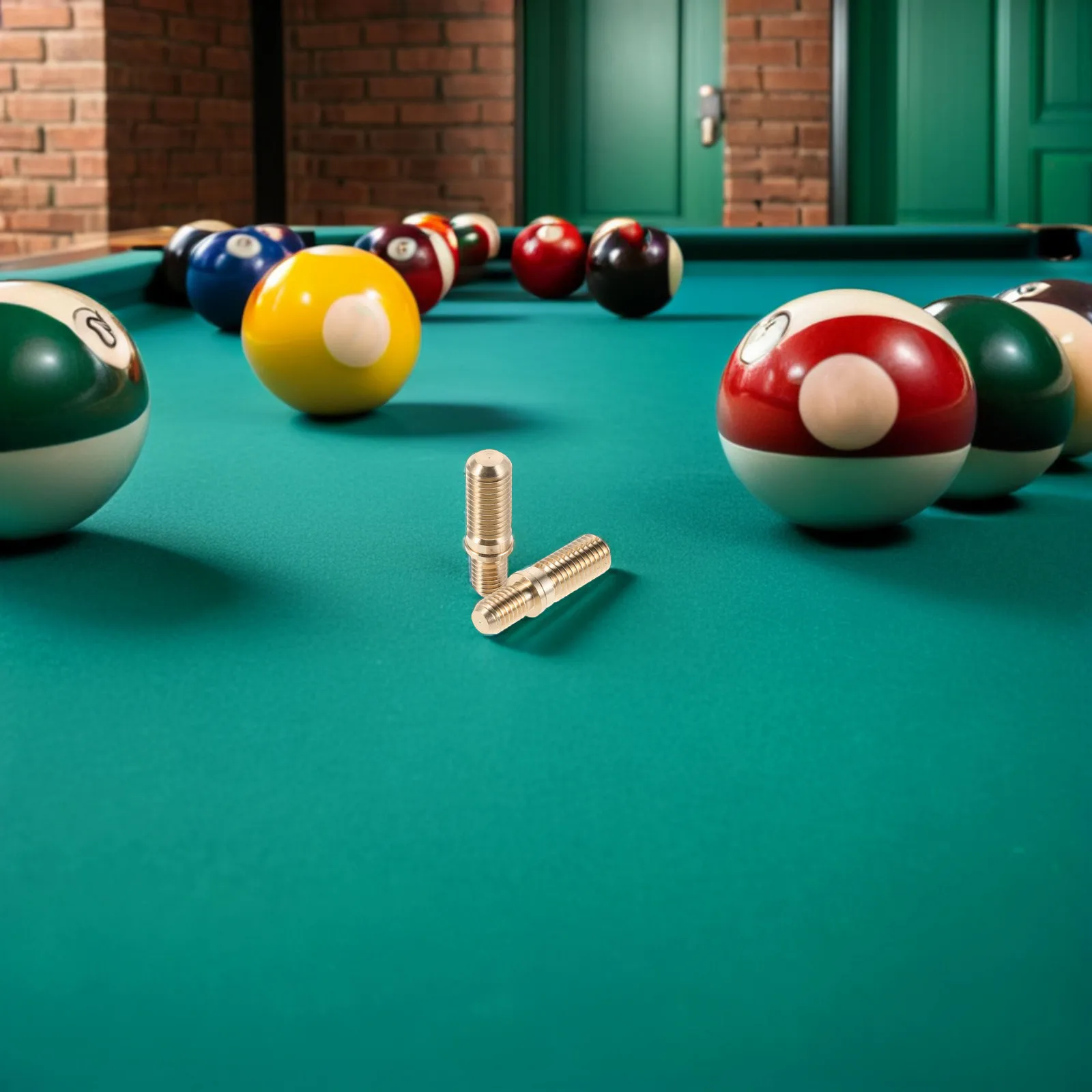 

2Pcs Billiard Cue Screw Set Adaptive Length Joint Connectors for Pool Cue Repair and Balanced Feel Performance