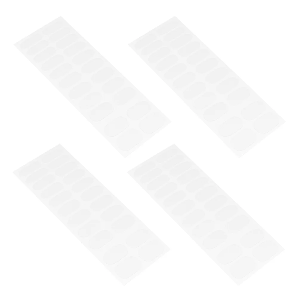 4 folhas de tiras de esmalte transparente, gel semicurado, faça você mesmo, adesivos adesivos para manicure, sem necessidade de revestimento superior, fácil remoção