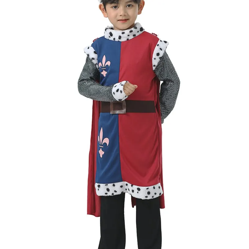 

Medieval Boy King Costume Performance Outfit Nursery Rhyme Halloween Costume Children's Day Group Performance Kindergarten