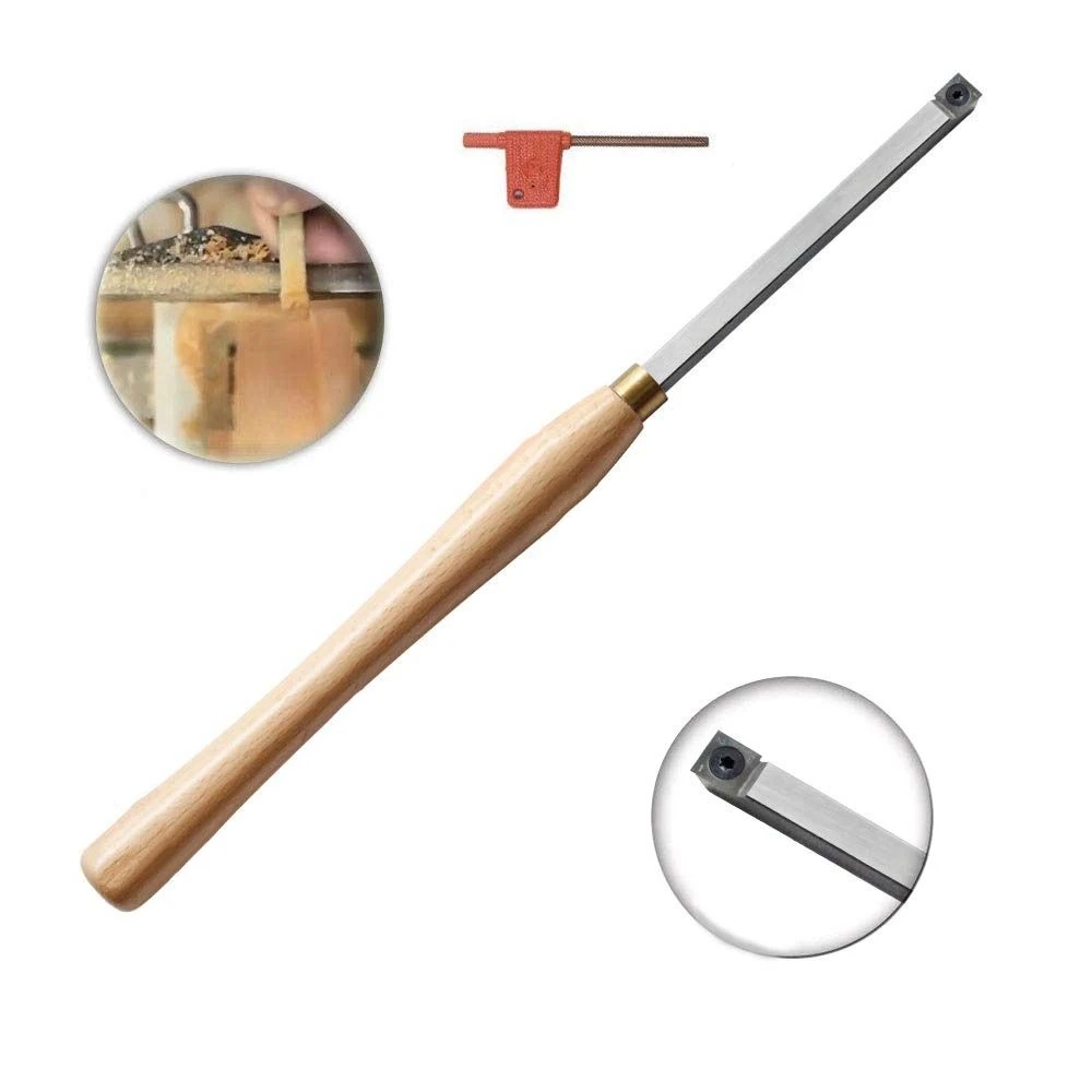 

Hard Alloy Pointed Tip Wood Lathe Tool Set Multiple Sharp Edges Ergonomic Handle Swan Neck Hollow Tool Rotating Wood Bending