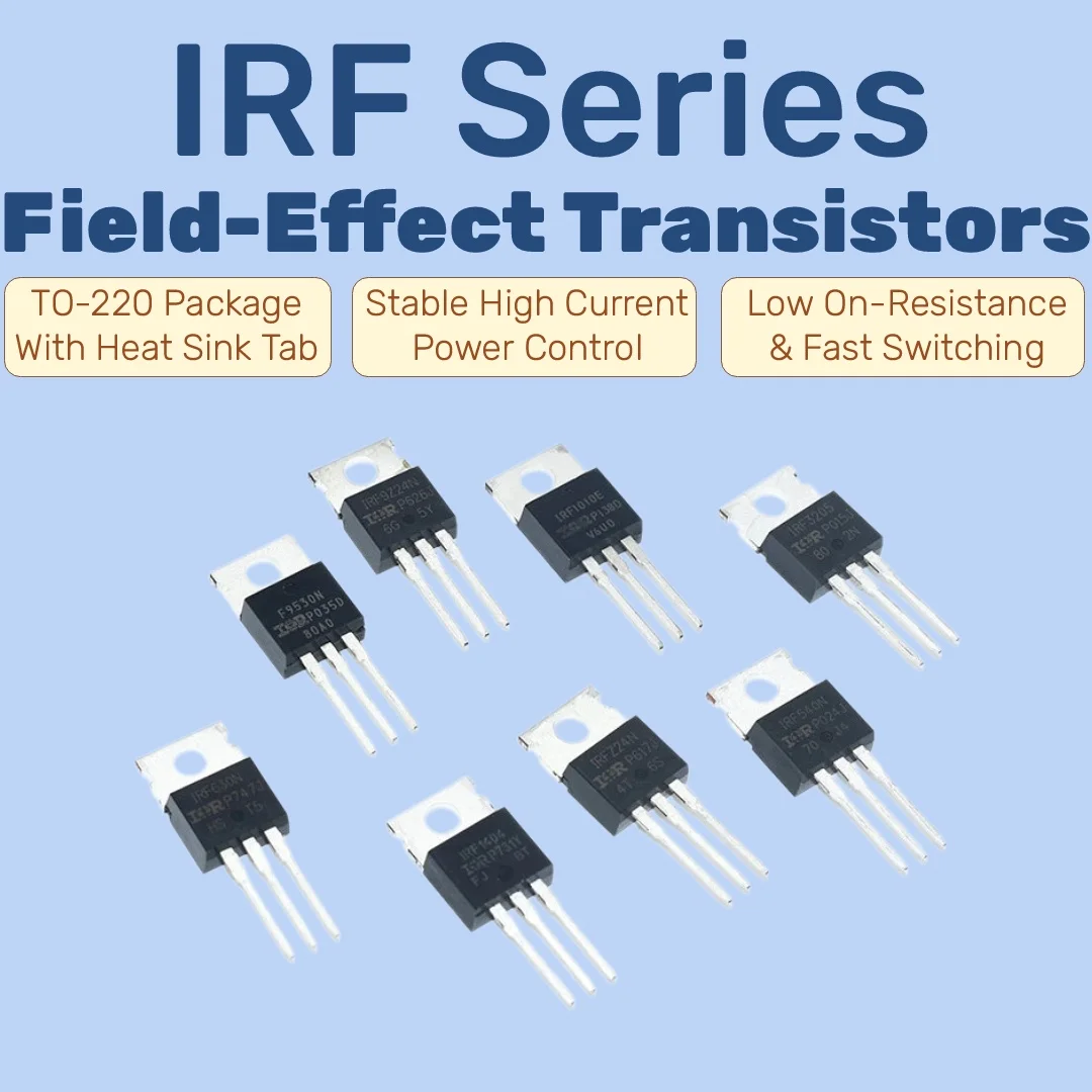 5/10PCS IRFZ44N IRF3205 IRF4905 IRF740 IRF9540N IRF840 IRFZ44N IRF530N IRF640N IRF1404 IRF540N TO220 Field Effect Transistor