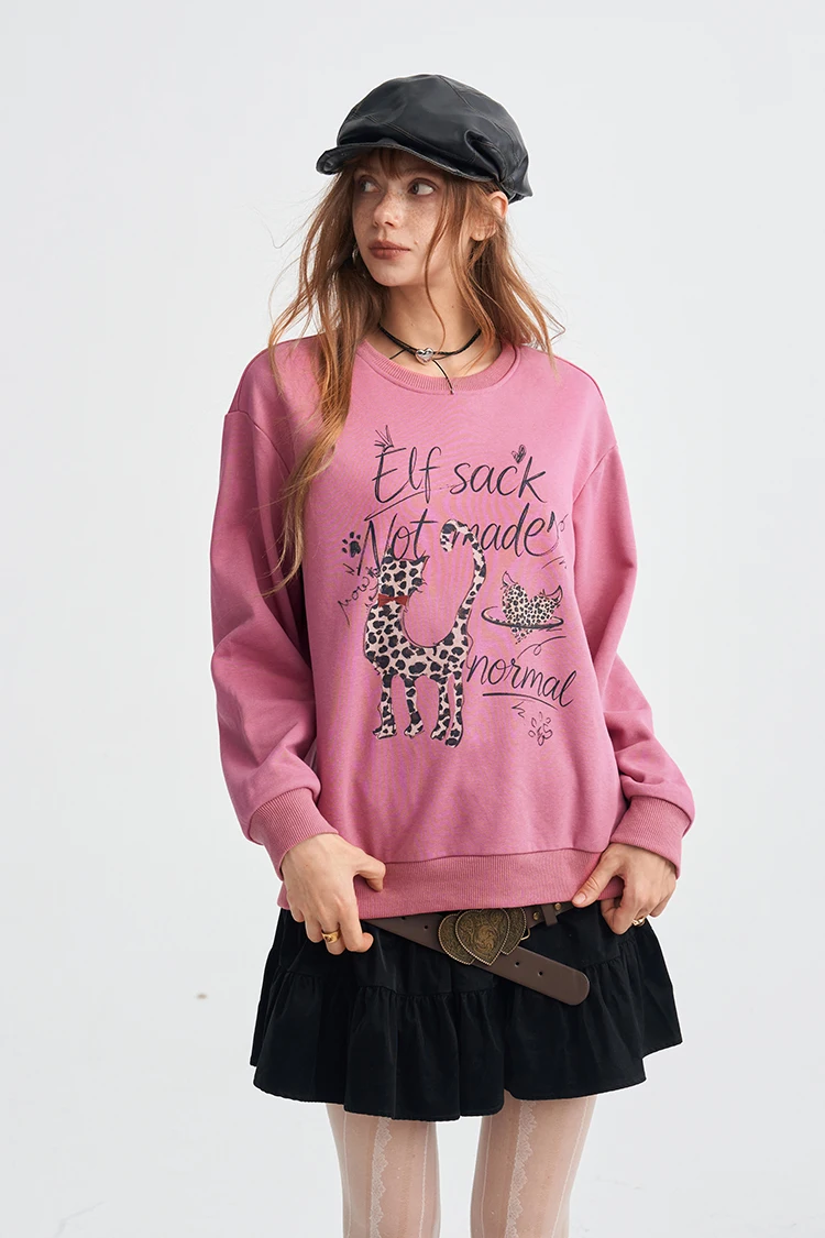 ELFSACK Damen-Sweatshirt mit Grafik- und Slogan-Print, Alltags-Outdoor-Oberteil – Detail 34