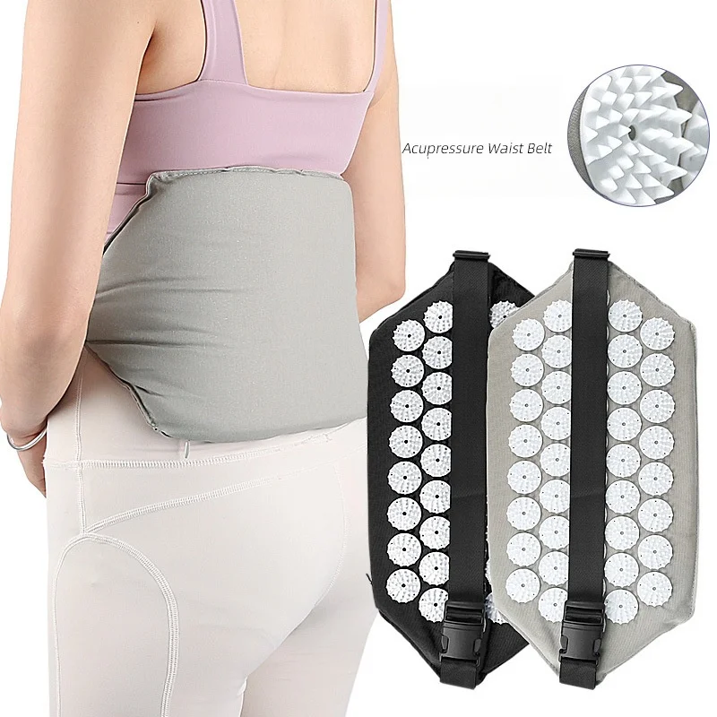 

Adjustable Acupuncture Massage Belt Waist Back Pain Relief Support Belt Sponge Filling Soft Stretchable Abdominal Massage Tools