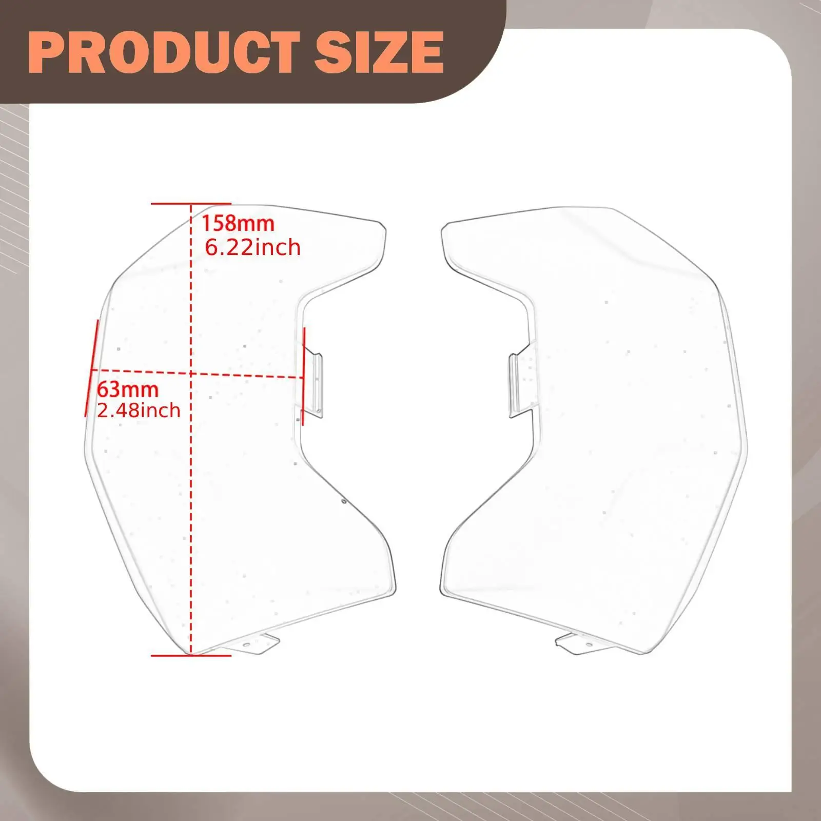 Motorbike Engine Cylinder Head Protector PP Cover Guards Lightweight Tough Easy Installation for Everyday Use
