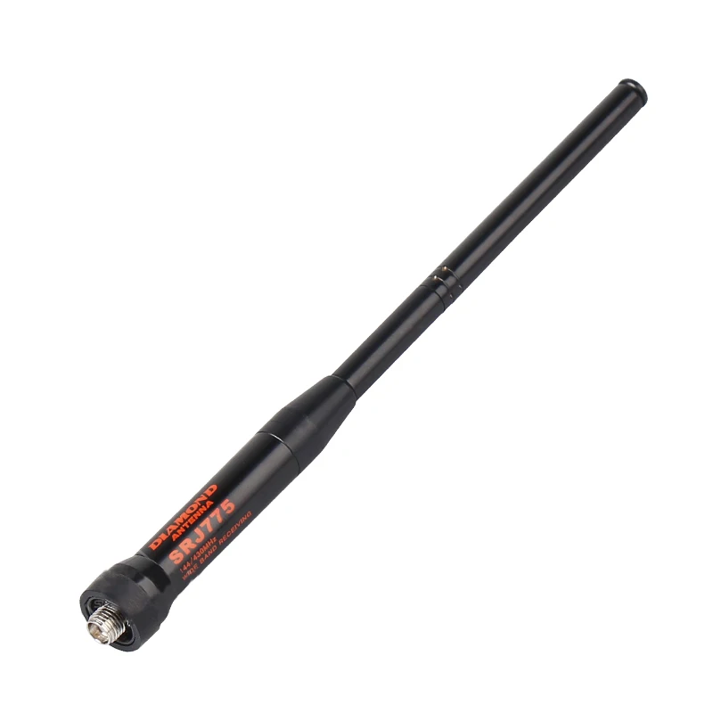 Antena telescópica SRJ775 de 45CM/17,7 ", antena Walkie Talkie de doble banda 144/430MHz para Baofeng Xiaomi