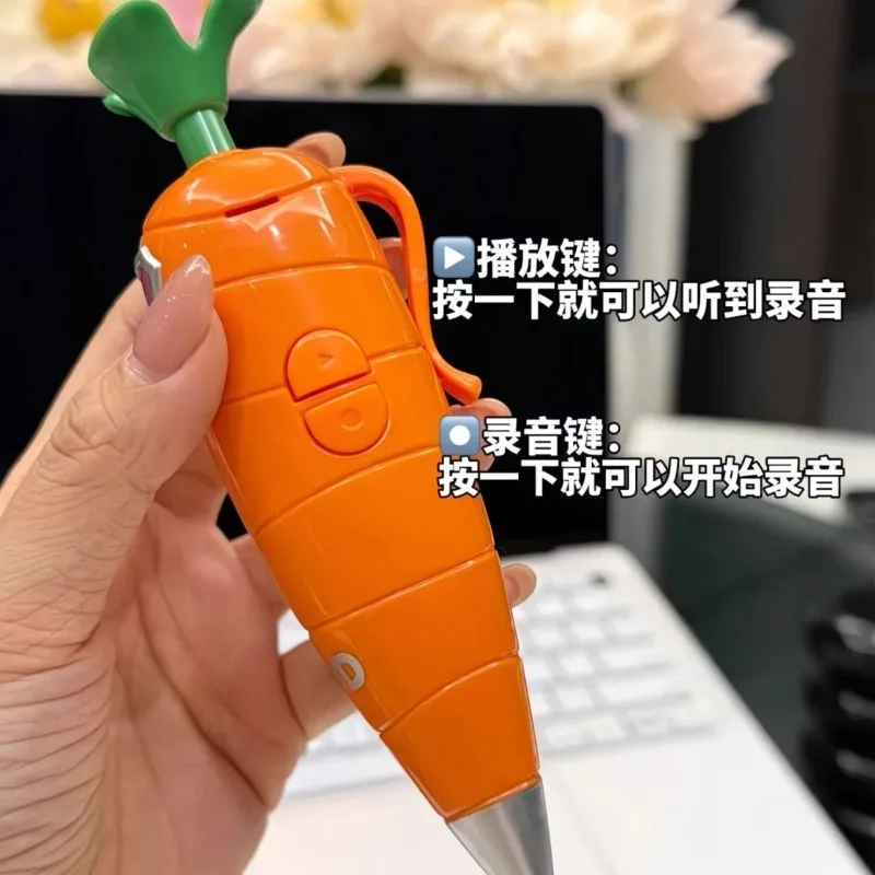 Zootopia 2 الجزرة قلم تسجيل للبنين بنات أنيمي جودي نيك 60 ثانية المدمجة مسجل الطلاب موضة هلام القلم القرطاسية