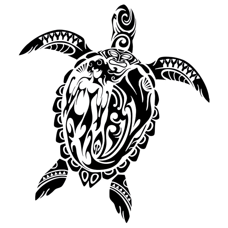 Sea Turtle Mermaid Ocean Tribal Fishing Boat Car Window Vinyl Decal Sticker Car Styling Car Accessories Pegatinas Para Coche