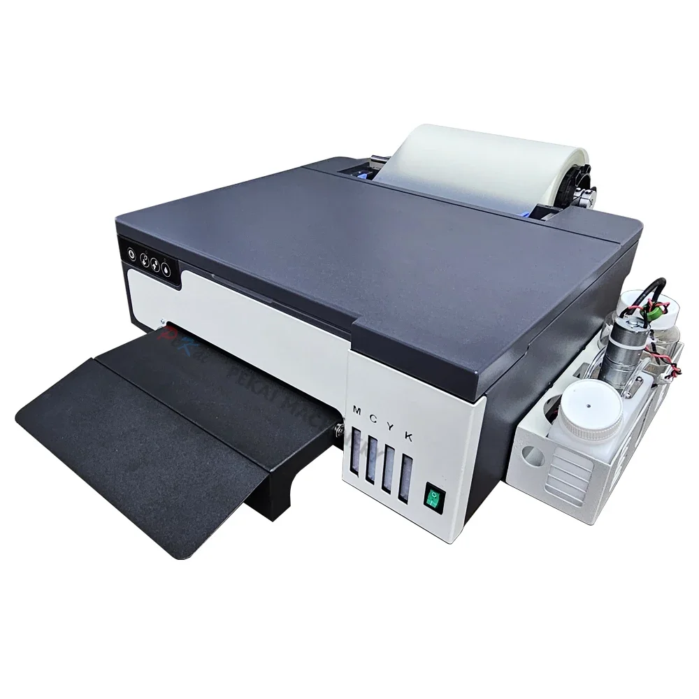 Small Desktop A4 Inkjet T Shirt Printing Machine XP600 Head Heat Transfer Roll Pet Film Tshirt A4 DTF Printer