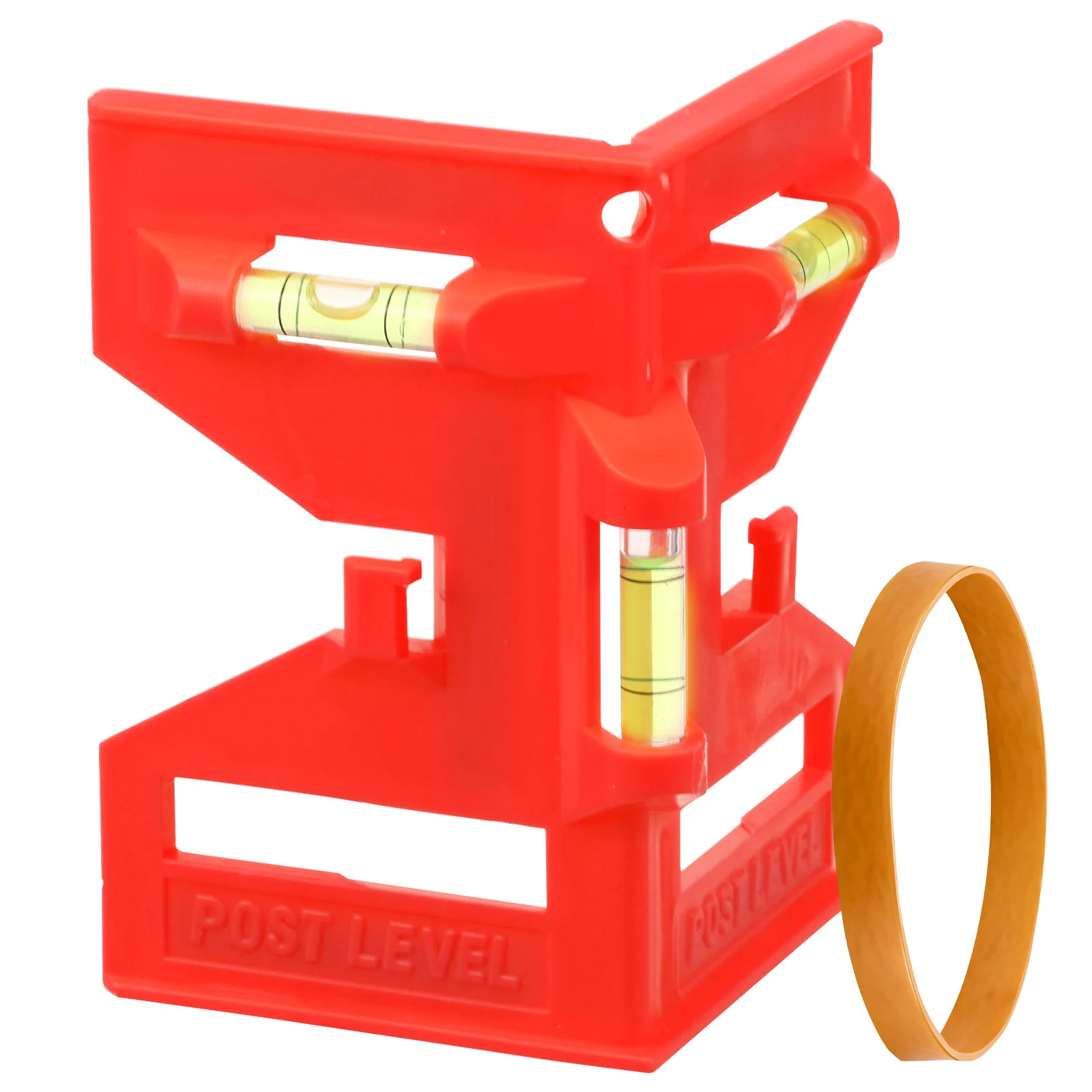 Magnetic Post Level Portable Pipe Post Level with 3 Vials Hands Free Pipe Posts Levels for Railings Woodworking Measuring Tools