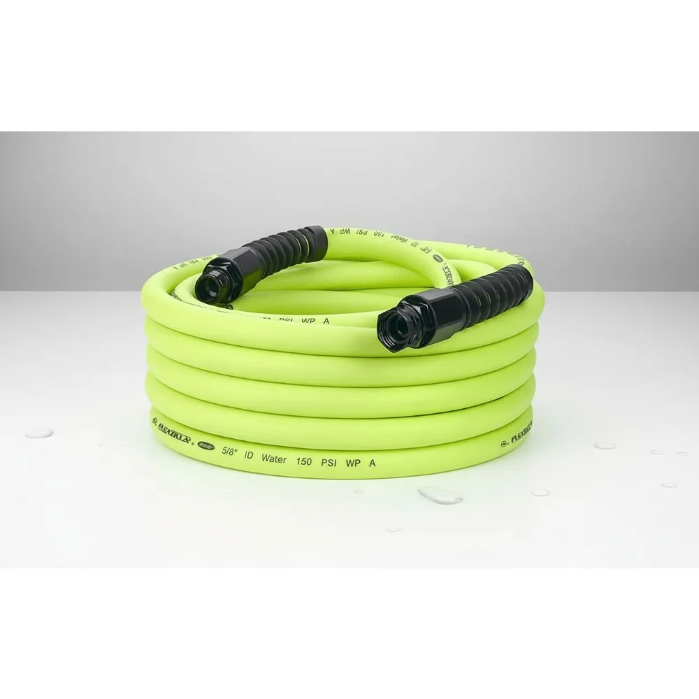 

Heavy Duty Flexible Water Hose, 5/8 in. x 50 ft., Lightweight & Kink-Free for Gardeners and Homeowners