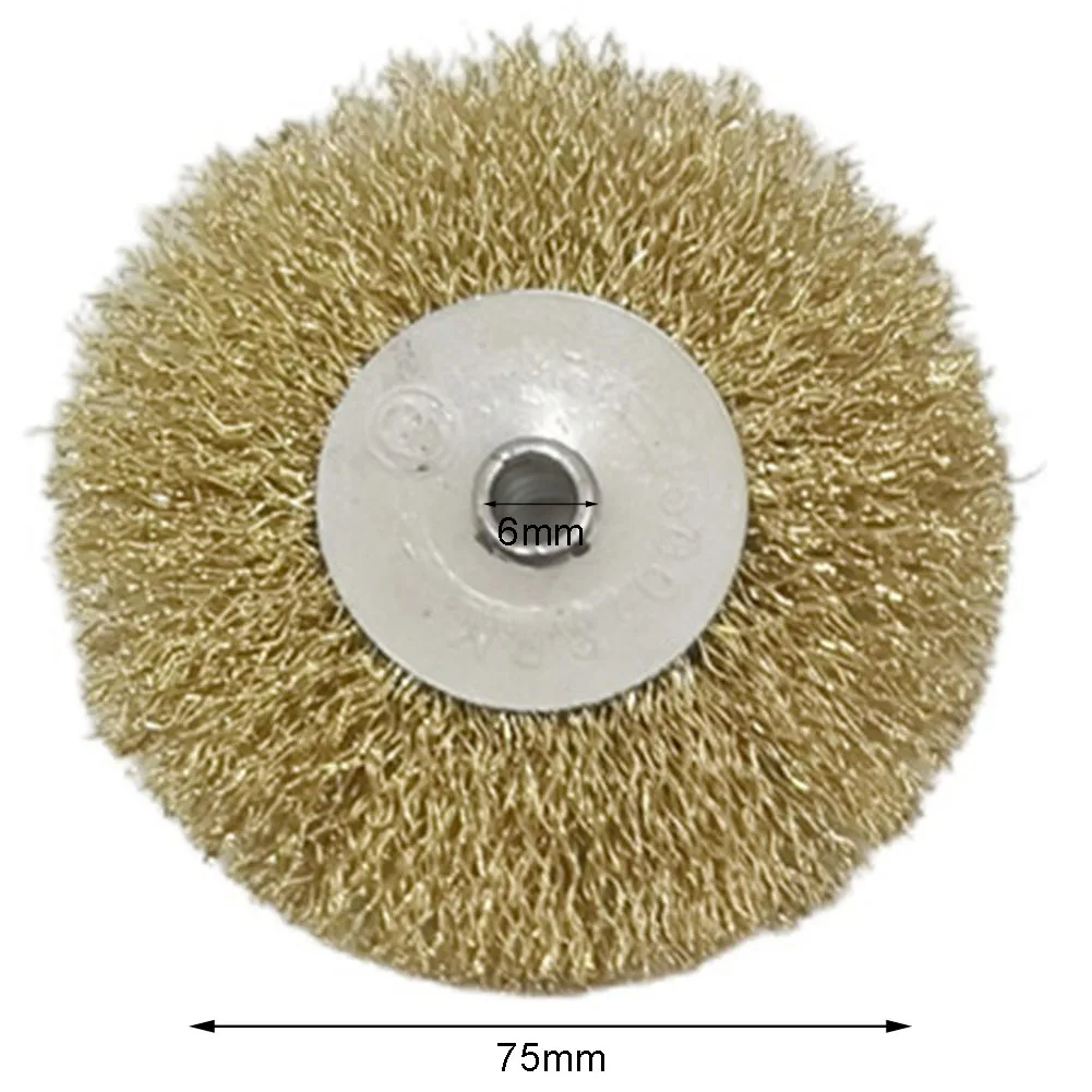 Wire Brush Flat Crimped Stainless Steel Wire Wheel Brush Connection Bar For Angle Grinder Deburring Rust Scale Polishing