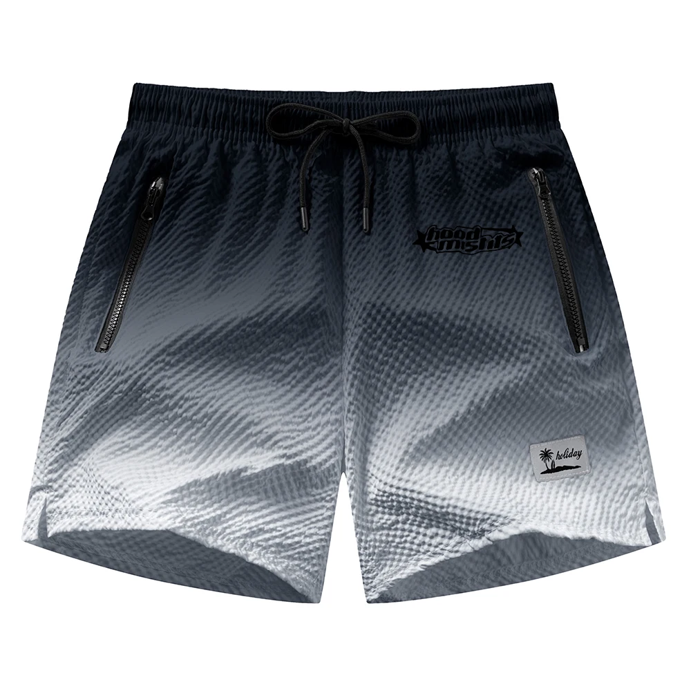 2026 New Printed Beach Shorts Summer Casual Fashion Fitness Running Training Shorts With Phone Pocket And Drawstring Adjustable 2