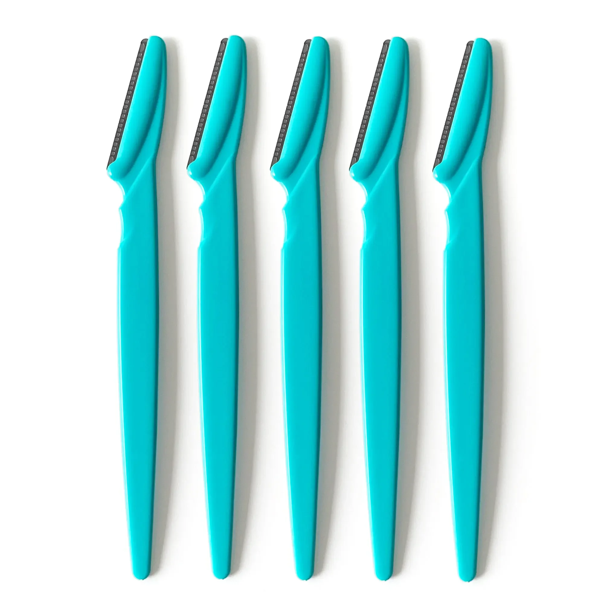 ポータブル眉毛トリマー,女性用ブレード,顔,眉毛用,脱毛器,安全かみそり,メイクアップ,20個