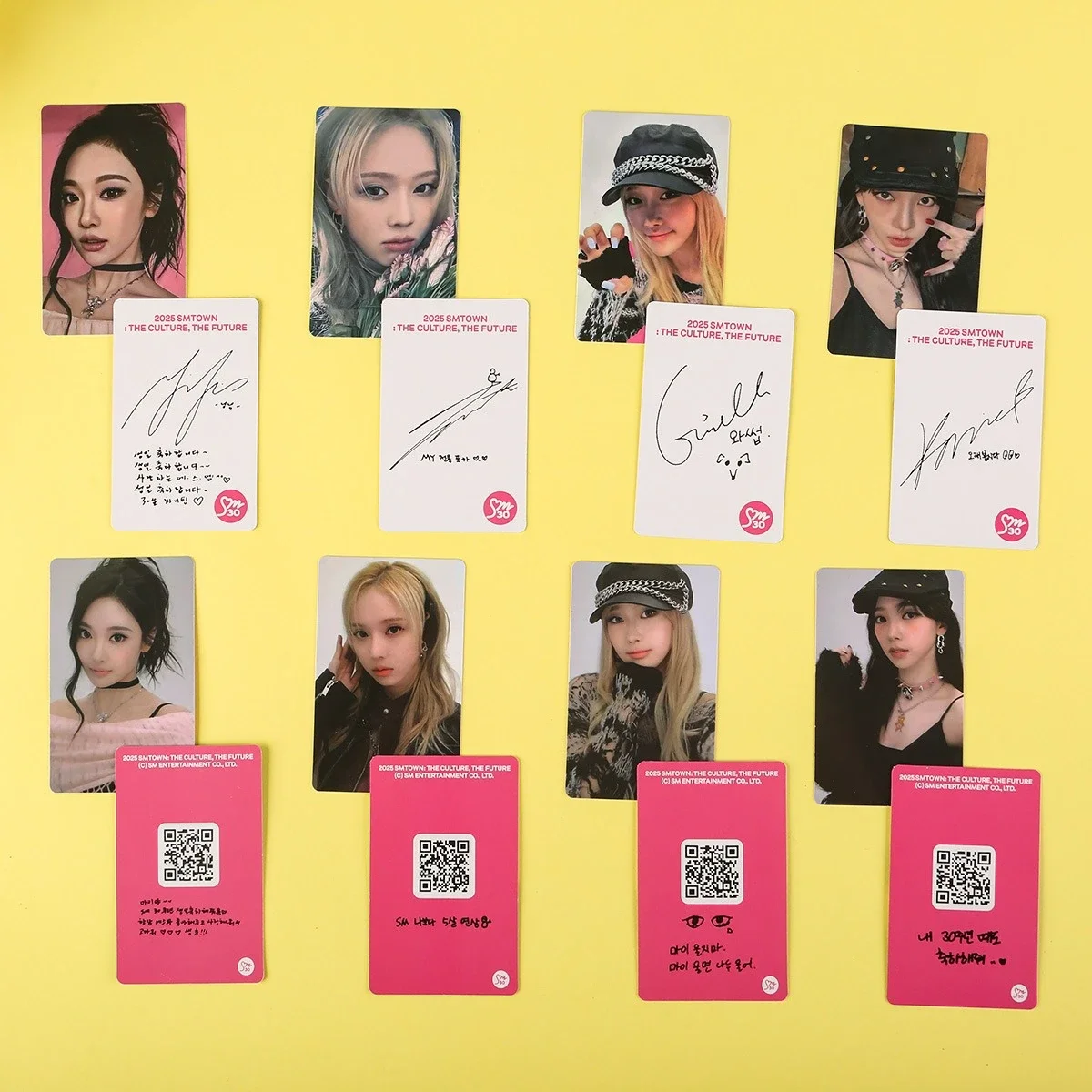 KPOP Girl Group 2025 بطاقات الحفلات الموسيقية للذكرى الرابعة KARINA GISELLE WINTER NINGNING لهدايا المشجعين #4