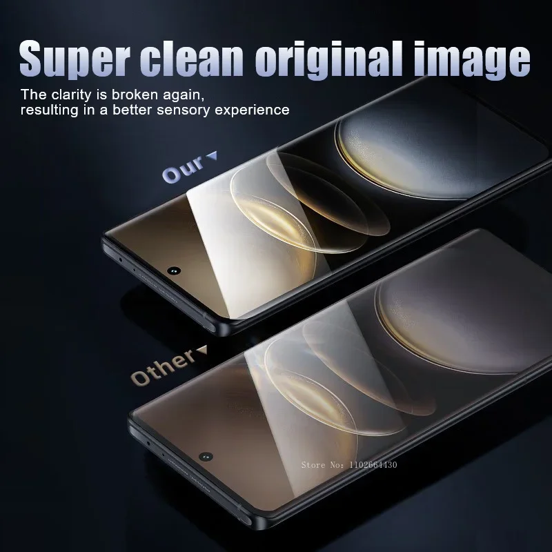 4pcs Full Cover Glass Smartphone for Vivo S19 S18 S17 Pro X100 Pro X90S X80 Pro X70 X60 NEX 3 3S Anti-drop screen protector