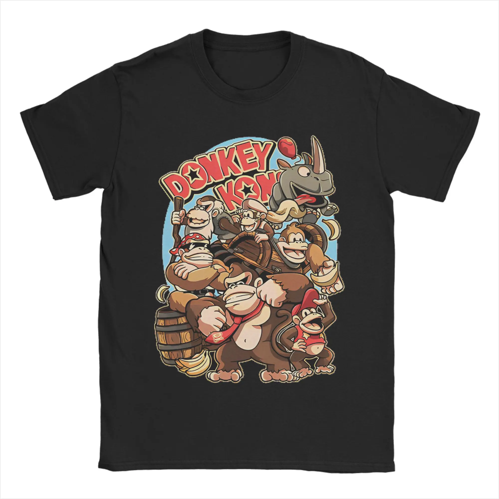 

Donkey Kong Bananza T Shirts for Men 100% Cotton 2025 Hot Game Amazing T-Shirts Round Neck Tees Short Sleeve Tops Plus Size