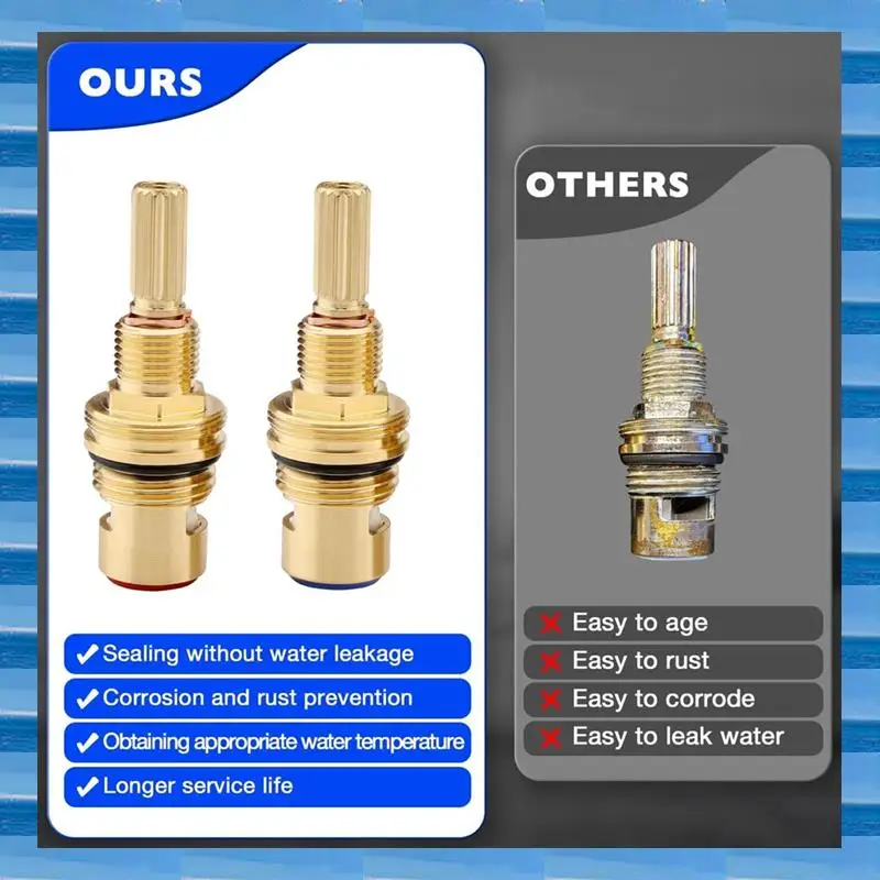

AT53 Латунь 1-001 и латунь 1-002 Набор картриджей для клапанов для холодных широко распространенных картриджей и горячего широко распространенного сердечника клапана