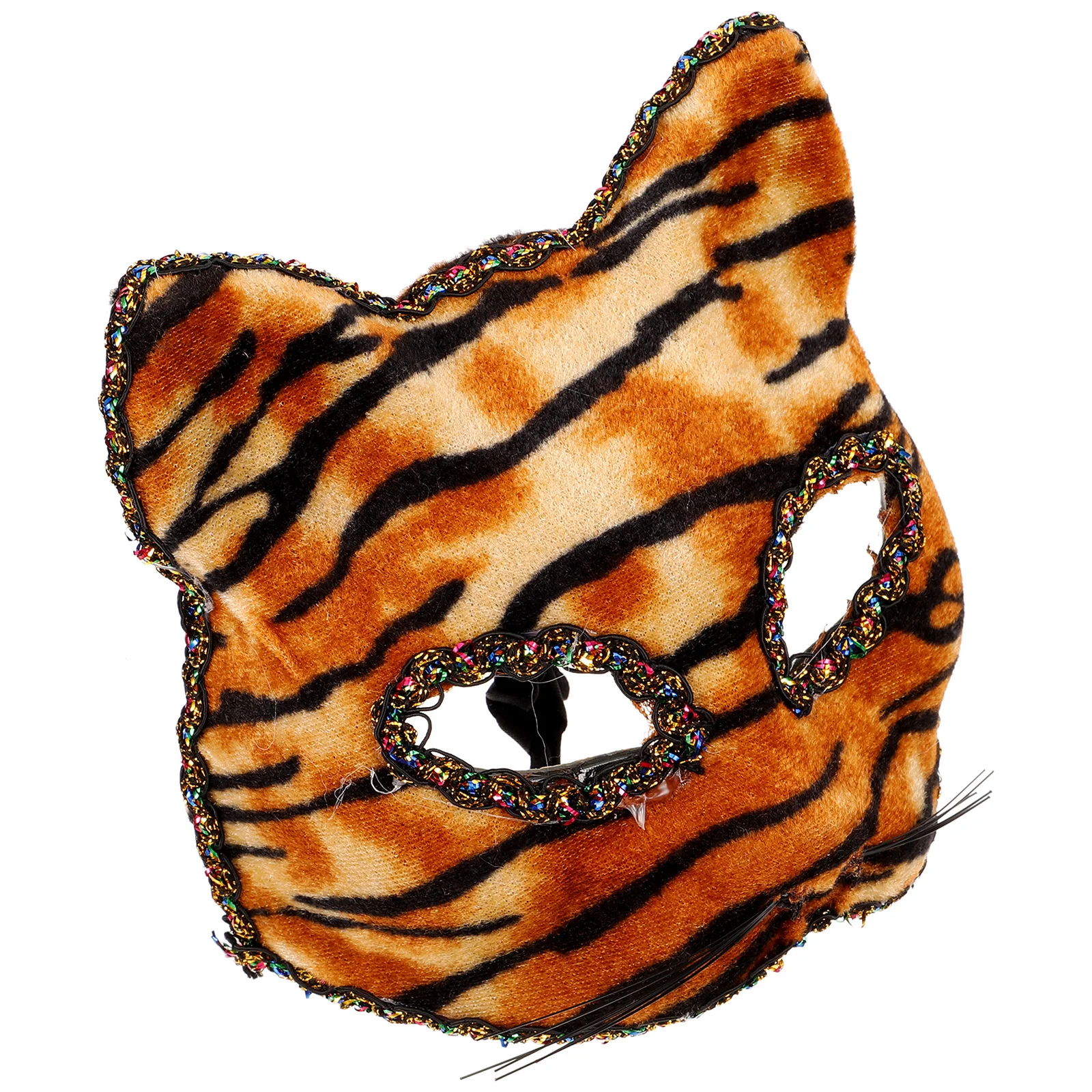 

Tiger Half Face Mask Animal Mask Stylish Comfortable Lightweight Cosplay Party Costume Masquerade Party Accessory