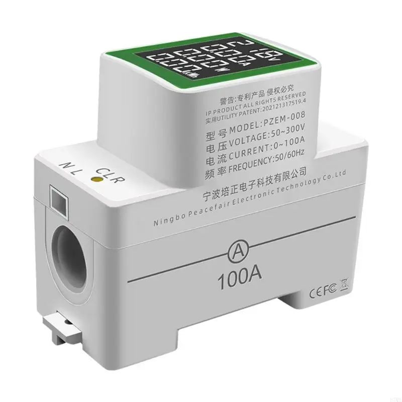 

37ME Amp Power Factor for Time Energy Current Montior Din Wattmeter