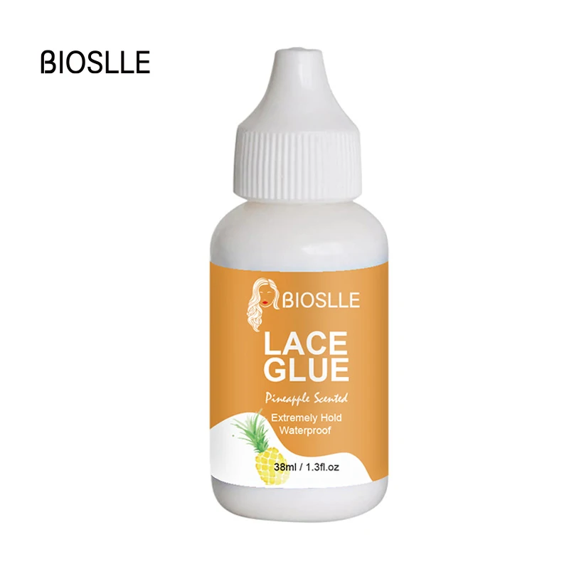 BIOSLLE 38ML 1.3oz  Pineapple Scented Strong Hold Lace Glue Waterproof Wig Bonding Invisible Adhesive For Lace