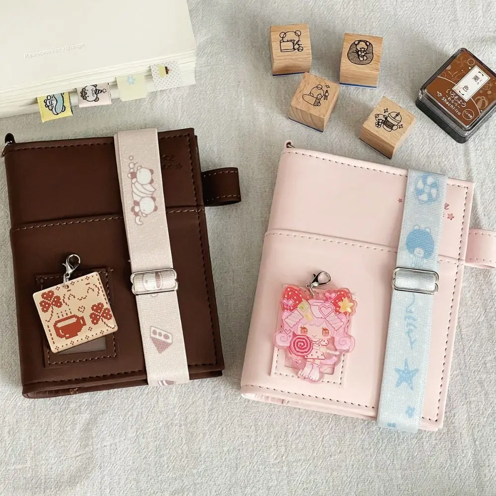 

Kawaii Adjustable Notebook Elastic Strap Elastic Cartoon Journal Anti-Bulging Band Binder Strap for A7/M5/A5 Planner Notebook