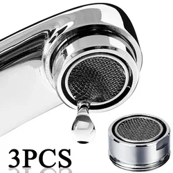 Grifos aireadores de ahorro de agua, grifo de cocina y baño, filtro de burbujeador, boquilla de red, flor suave, boca de agua, llave para evitar salpicaduras, 3 uds.