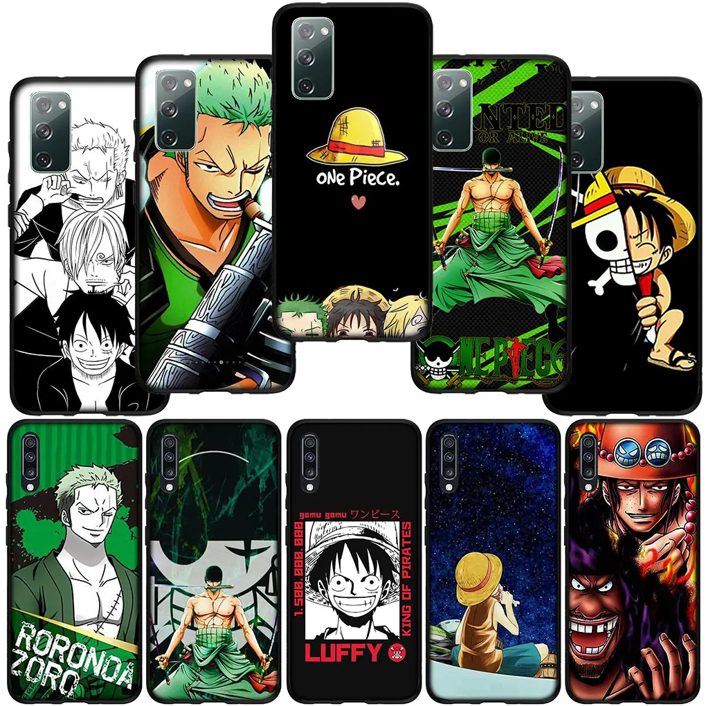 One Piece Cartoon Roronoa Zoro Luffy Phone Case for OPPO A94 A95 A92 A72 A52 A96 A93 A12 A15 A16 A17 A55 A56 A53 A77 A57 A32