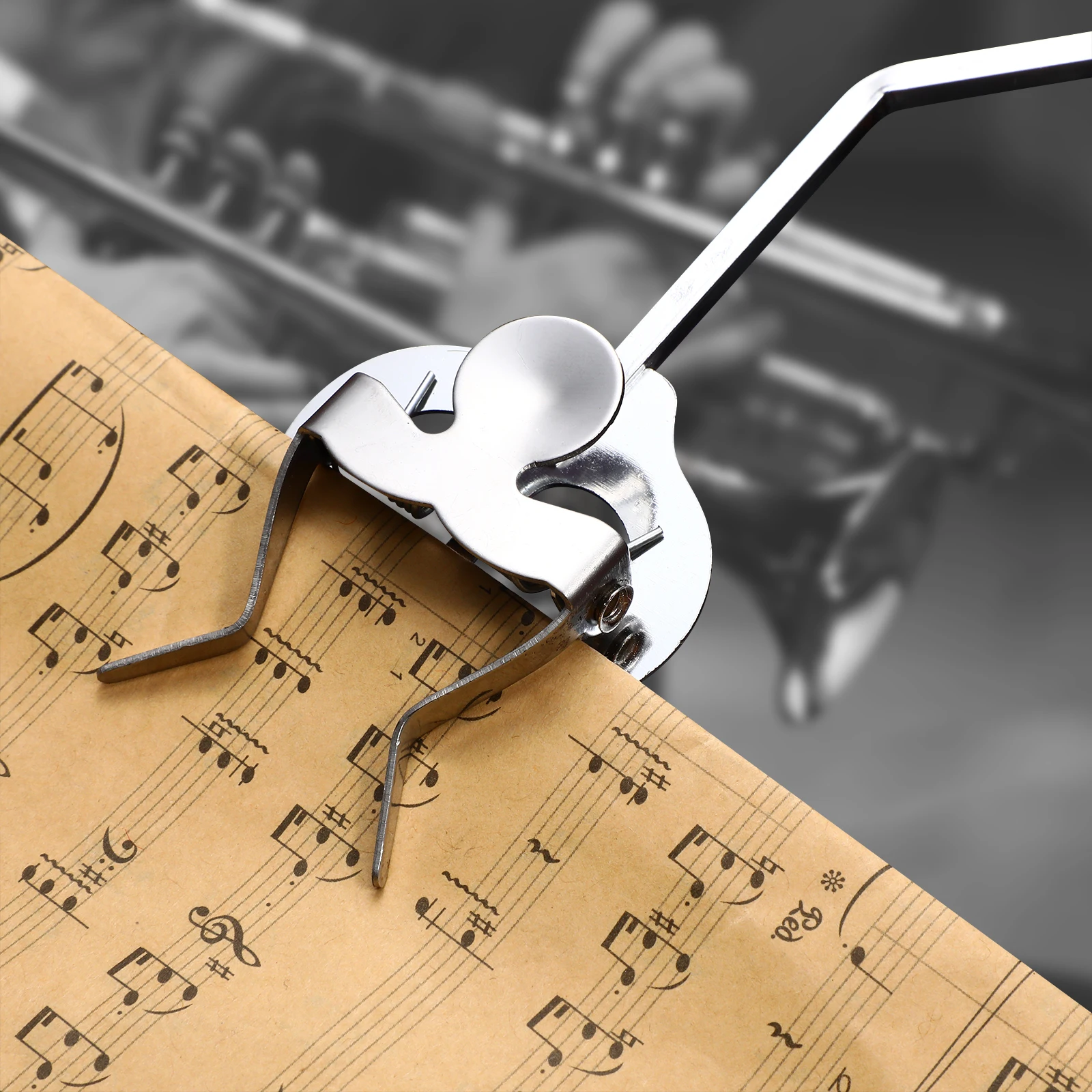 

Marching Sheet Music Brackets Trombone Lyre Clip Band Holder for Miss Clamps Clamp-on