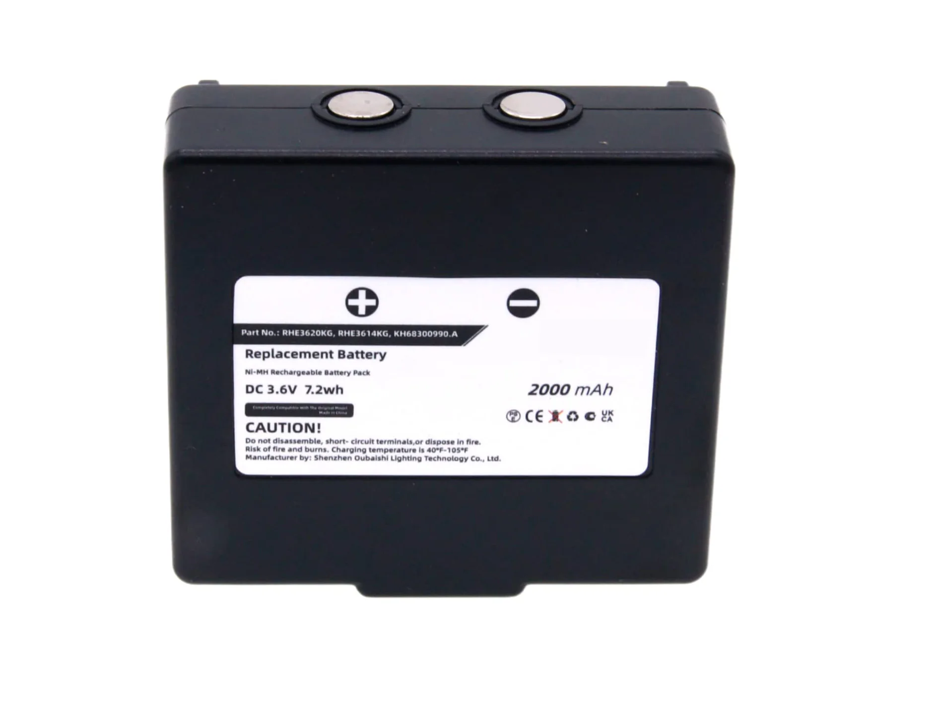 Replacement Battery for Hetronic  Potain P-63418-95 68300600, 68300900, 900, HE900, KH68300990, Mini EX2-22, RHE3620KG 3.6V/