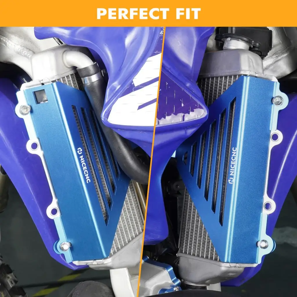 NiceCNC Motorcycle CNC Radiator Guard Cover Protector For Yamaha YZ250 2002-2024 YZ250X 2016-2023 2022 2021 2020 YZ 250 250X