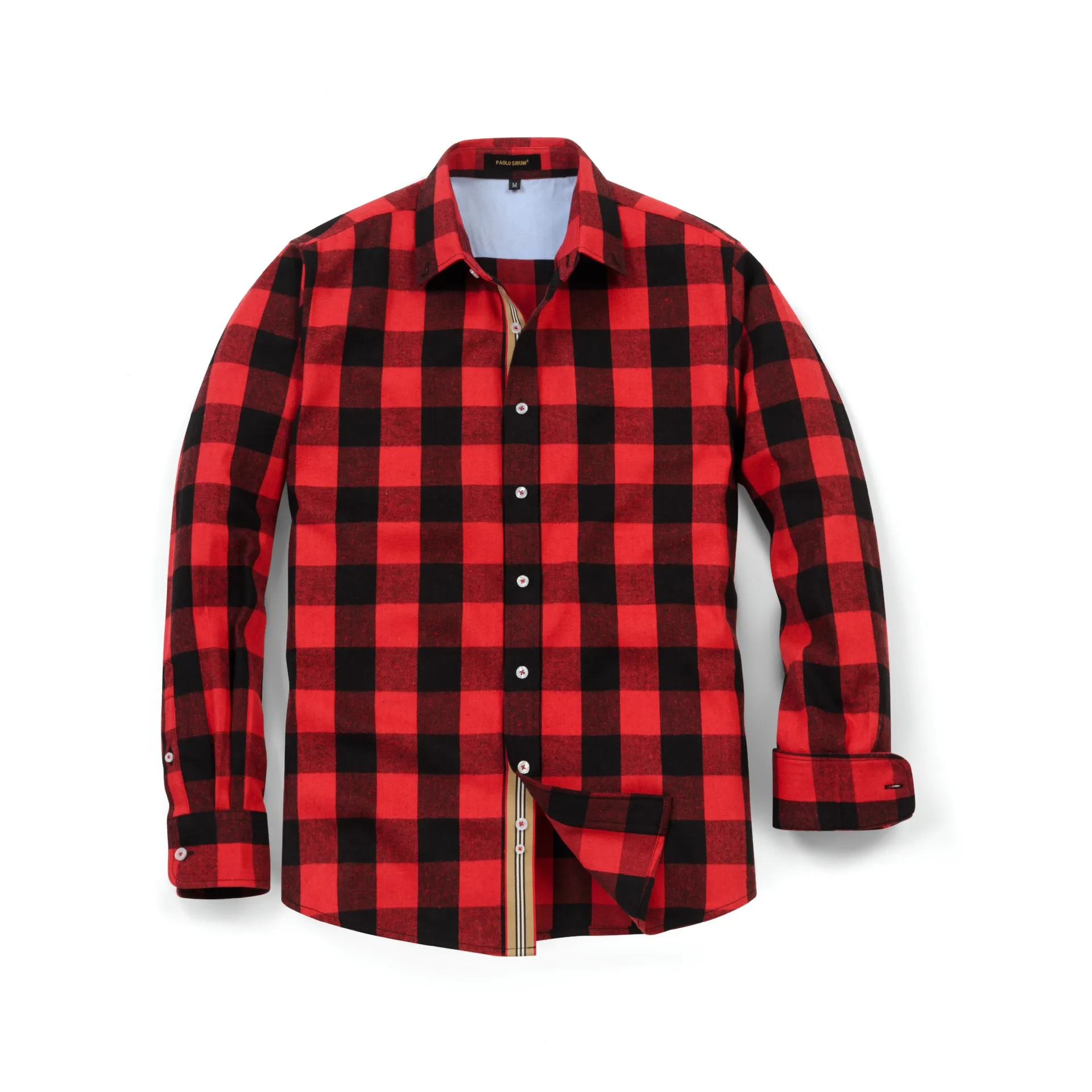 

2025 Spring Autumn Men's Checkered Long Sleeve Shirt Business Casual Fashion Comfortable Four Seasons Versatile Top