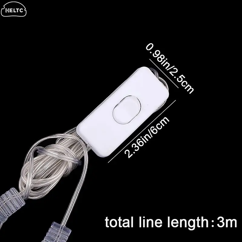 1PC 3m Plug Extender Wire Extension Cable EU/US Plug For LED String Light Wedding Navidad Decor Led Garland DIY Christmas Lights