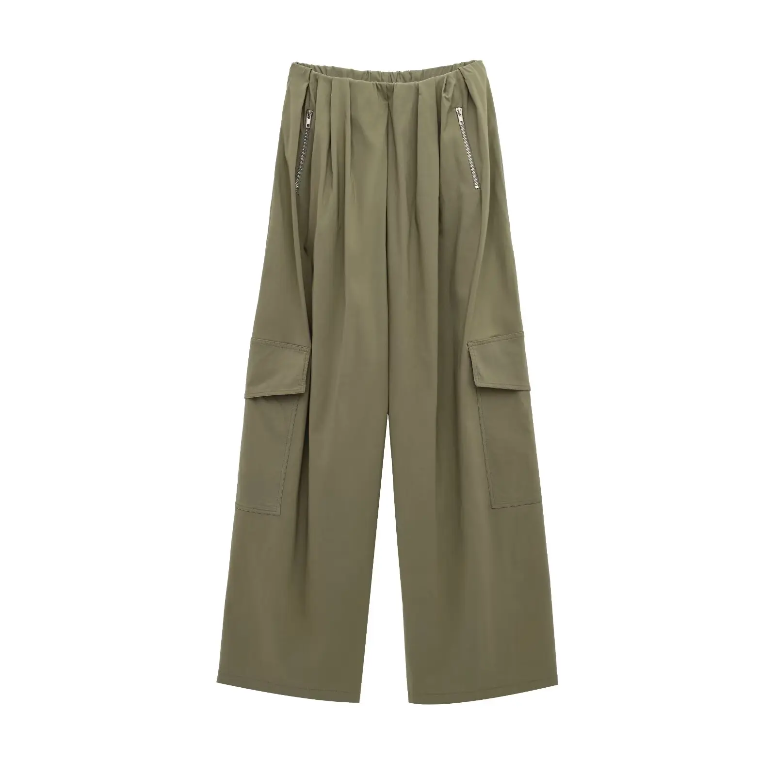 Dave&Di Minimalist Boyfriend Style Side Pocket Casual Pants High Waisted Harem Pants For Women Cargo Pants Casual Trousers