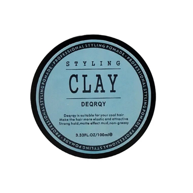 Fixed Back Finished Hair Wax and Mud Matte Clay Daily Use Mens Hair Clay High Strong Hold Low Shine Hair Styling Wax Creme image 2