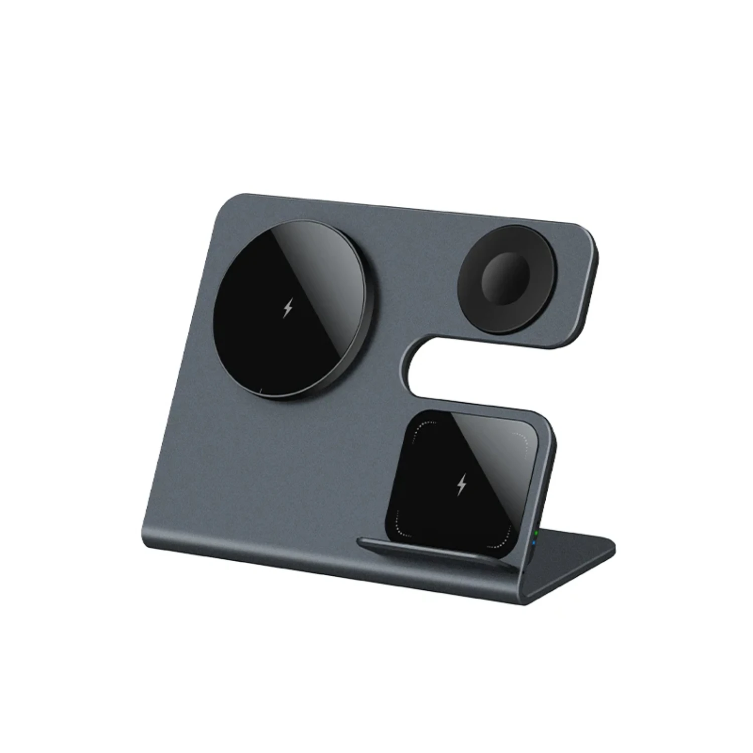 ثلاثة في واحد شاحن لاسلكي 15 وات مناسب لسماعات الهاتف وساعة AirPos للشحن اللاسلكي