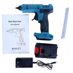 21V Electric Hot Melt Adhesive Gun Cordless Electric Glue Gun Manual Adhesive Tool 11mm Adhesive Rod Hot Melt Welding Air Gun